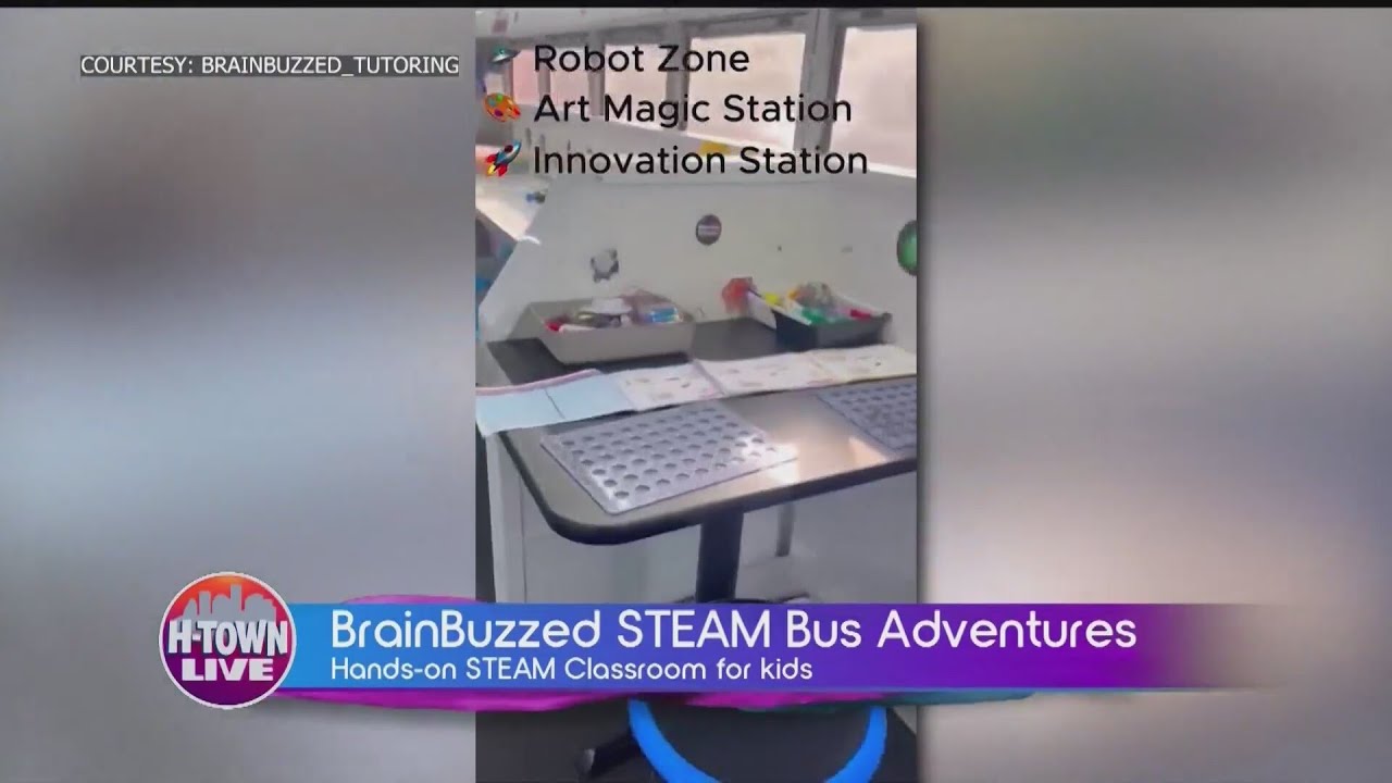 CW39 Houston H-TOWN LIVE segment featuring the BrainBuzzed STEAM Bus
